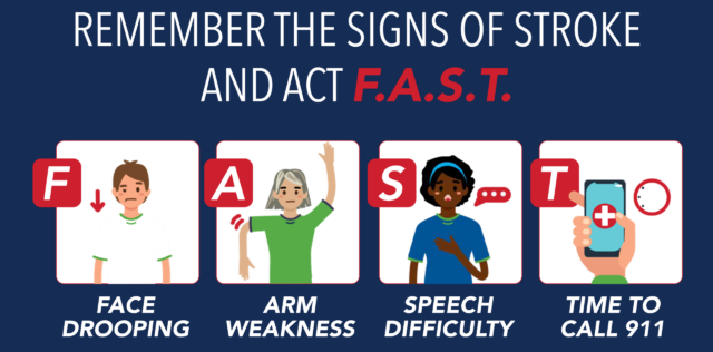 Act fast stroke graphic
