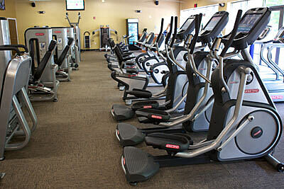 fitness center ellipticals
