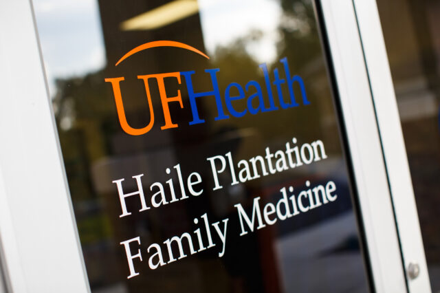 Family Medicine Haile front door sign