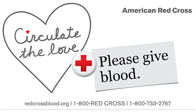 Blood drive american red cross banner
