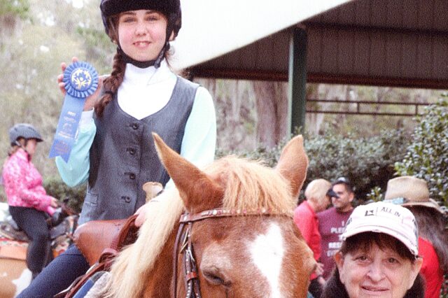 Alexia McCue on her horse