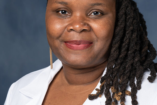Adetola Louis-Jacques, M.D. who joined the University of Florida faculty in July as a clinical assistant professor in the department of obstetrics and gynecology