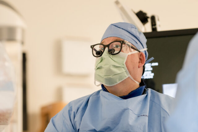Dr. Upchurch in surgery