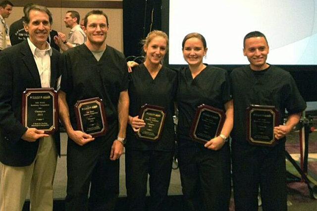 UF Jax Champs 2012 (left to right) David Caro, MD (Program Director); Brian Baird, MD; Tracy Graham, MD; Heidi Ashbaugh, MD; and Stephen MacDade, MD