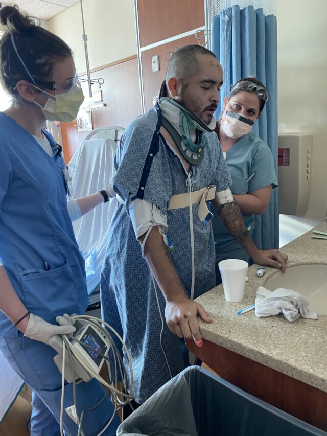 Matt Benavidez in the hospital
