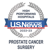 USNWR Badge - Prostate Cancer Surgery, 2022-2023