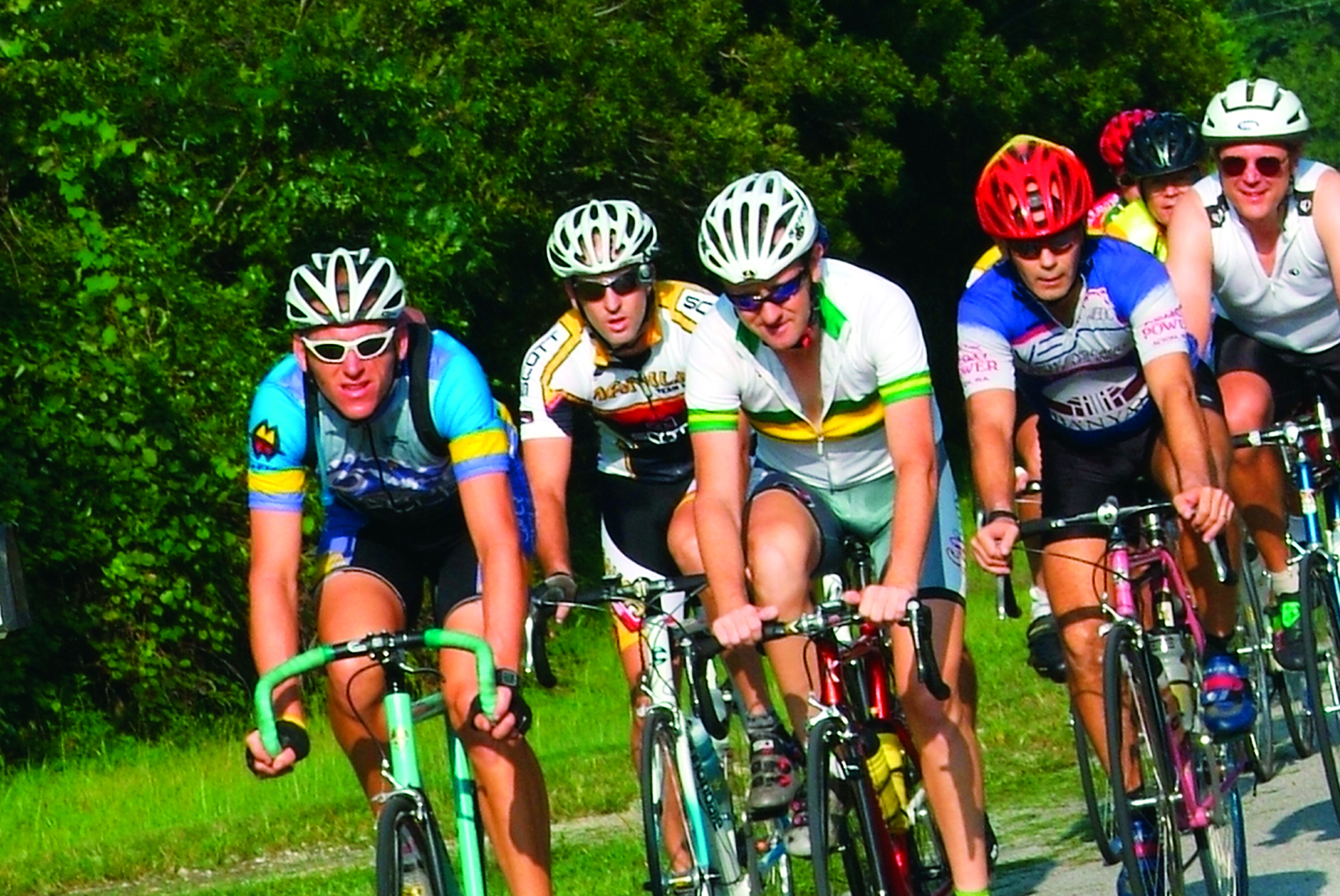 Bikers cycling in Gainesville Florida