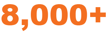 8000 Transplants performed logo.