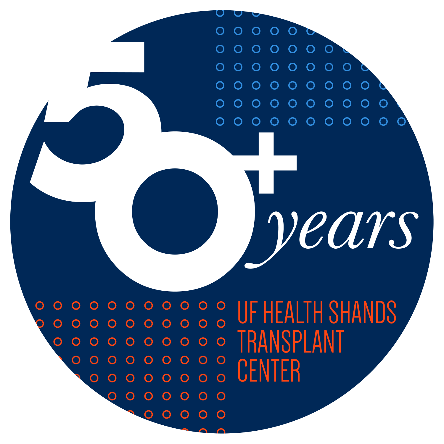 UF Health Transplant Center 50th Anniversary Pin