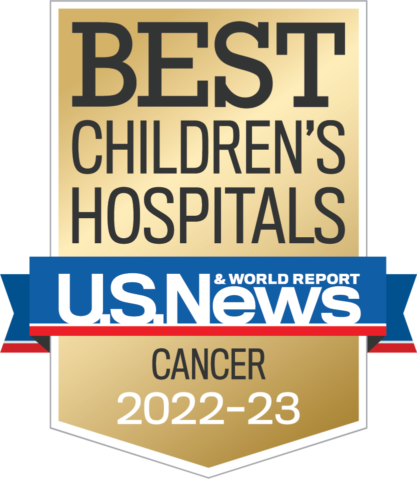 U.S. News & World Report High Performing Badge - pediatric cancer