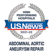 U.S. News & World Report High Performing Hospitals Badge - Orthopedics