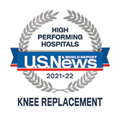 USNWR High Performance Hospitals, Knee Replacement - 2021-2022