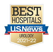 USNWR Badge - Best Hospitals Urology, 2021-2022