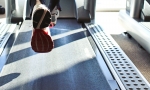 Running on a treadmill